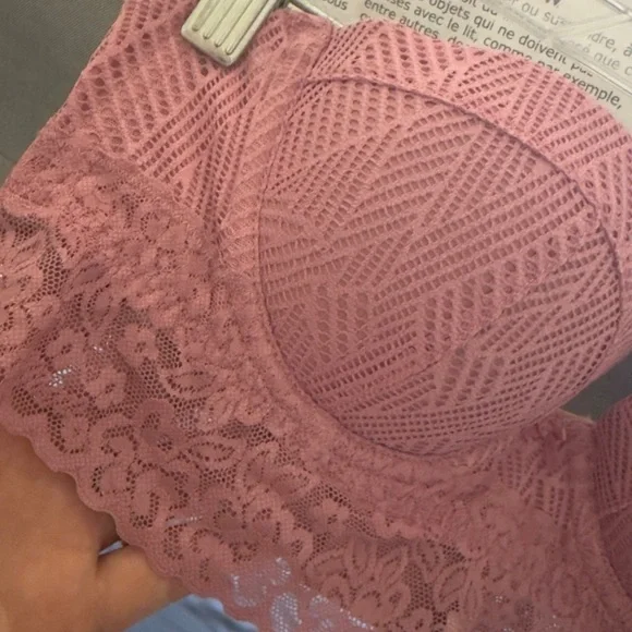 Aerie Dusty Rose Lace Bra - Picture 5 of 5